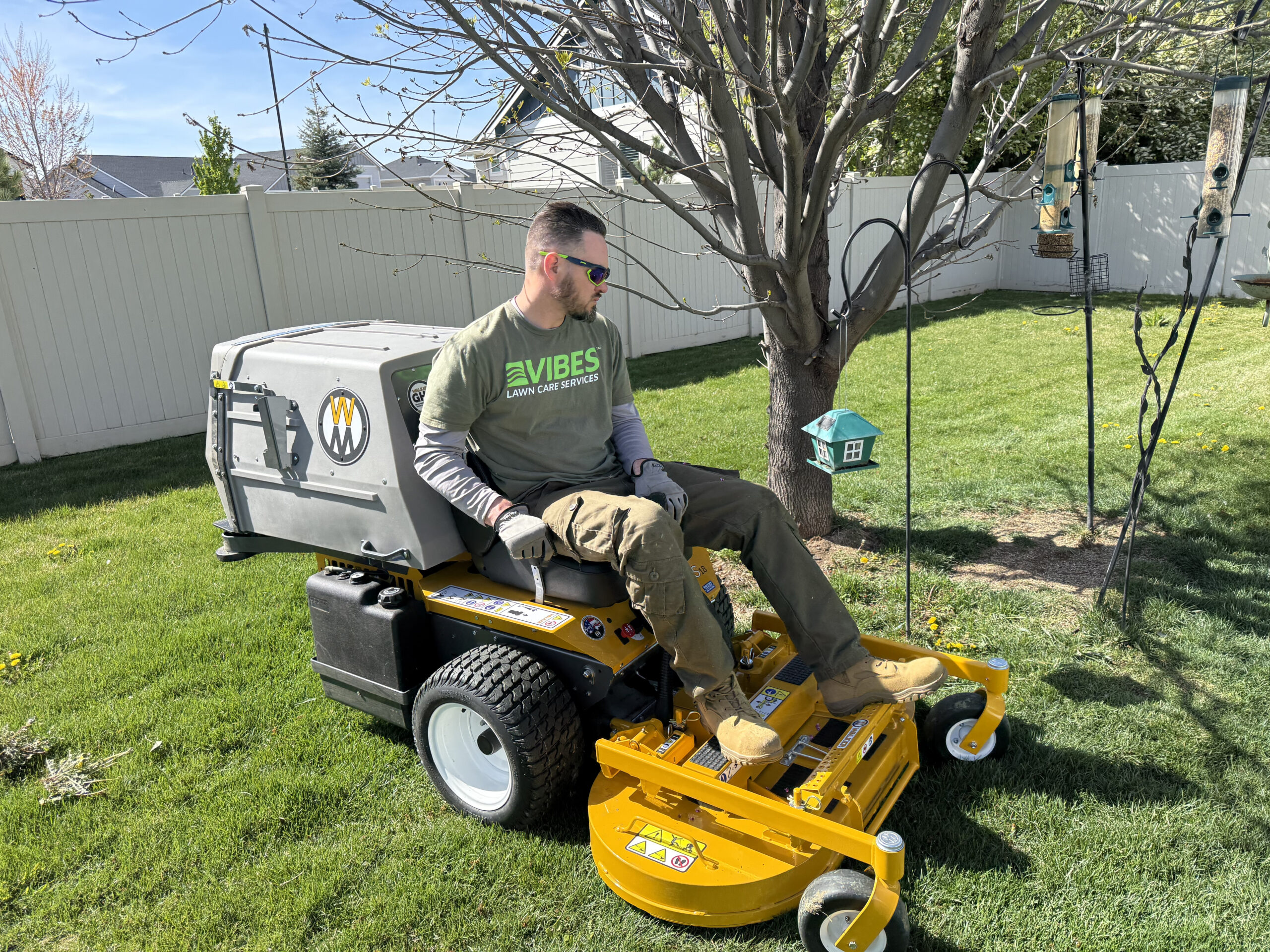 mowing